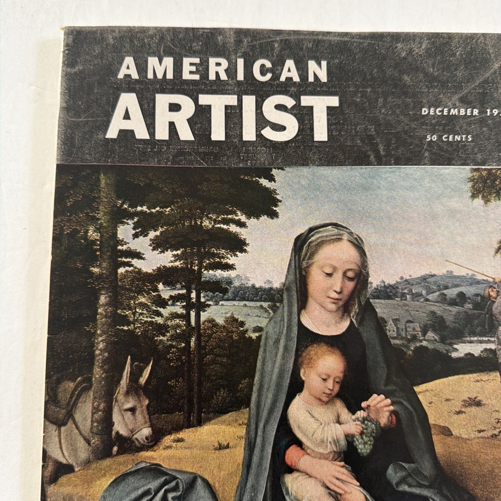 American Artist Magazine Dec 1951 Dan Lutz Howard Pyle Gerard David Rico Lebrun - Picture 8 of 16